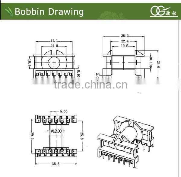 ETD29 bakelite bobbins for transformers