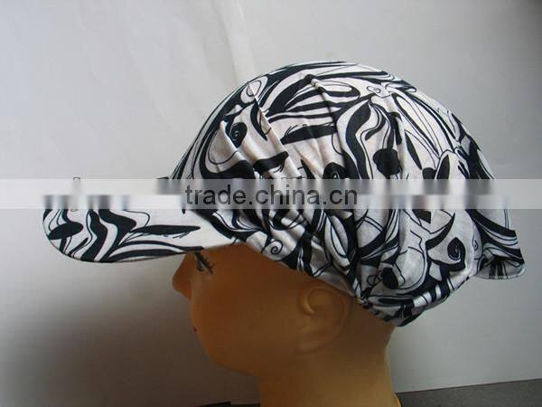 spring and summer printed hat for lady
