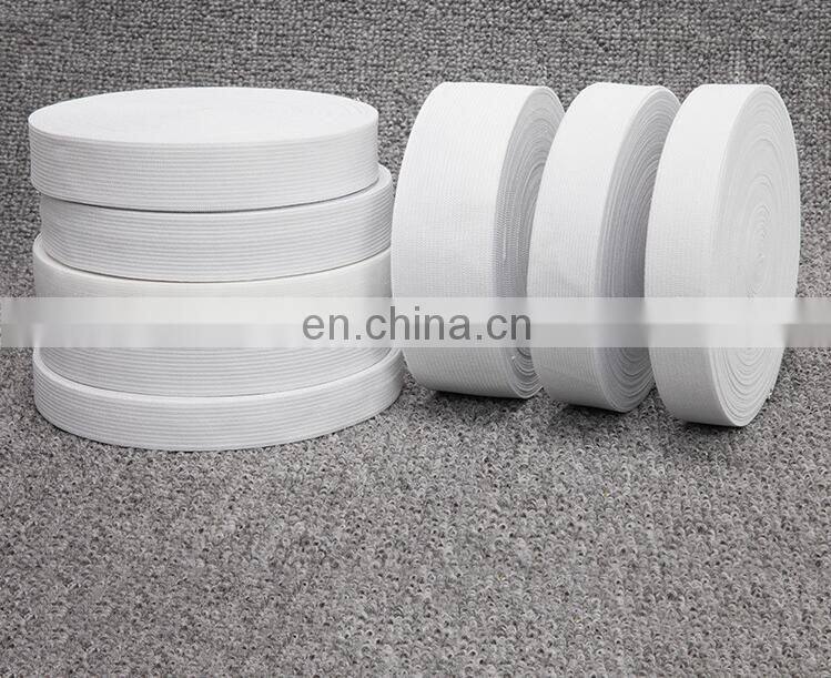 factory supply white and black color knit elastic band