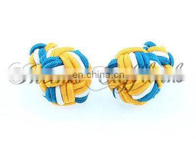 2013 multicolor silk knot cufflinks