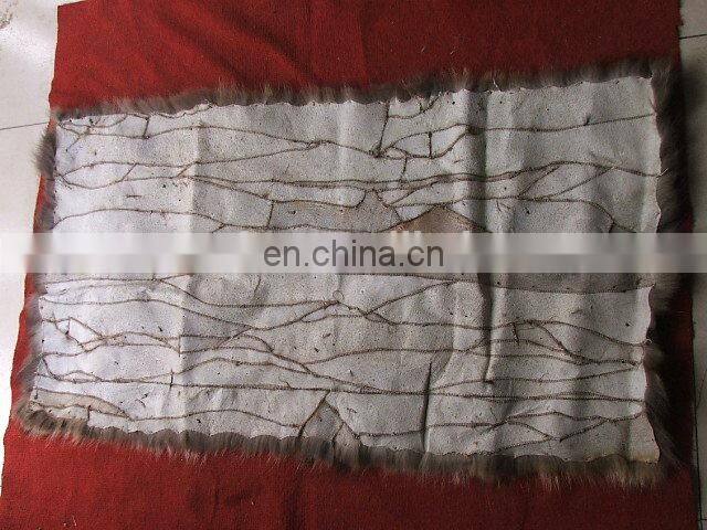 factory direct high quality raccoon fur plate for garment