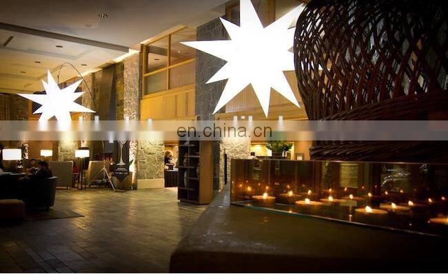 Party/Wedding/Club decorative lighting inflatable star, LED christmas inflatable star for ceiling hang