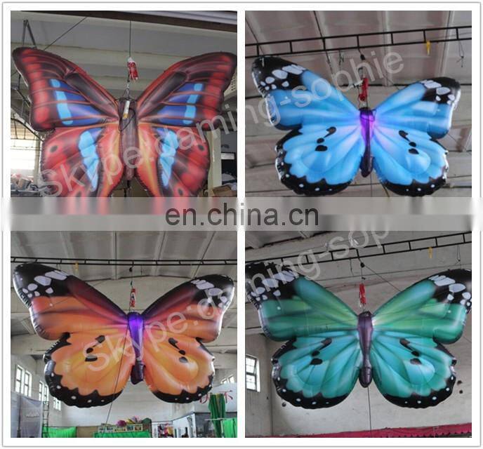 lighting inflatable butterfly for decoration