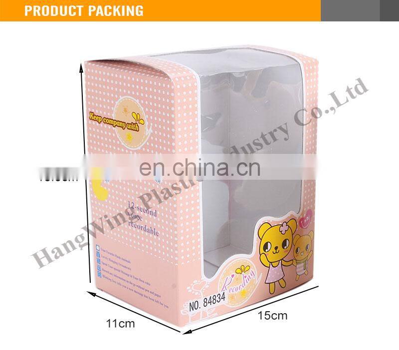 2015 New Design Funny Bear Voice Recording Plush Toys