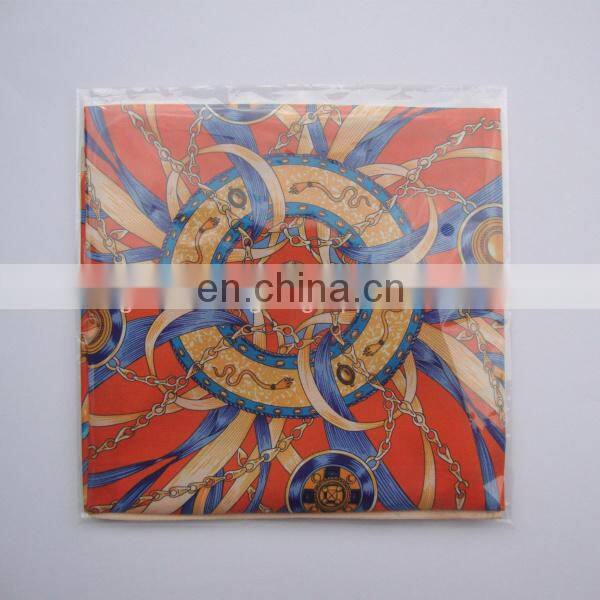 Digital Print 100% Twill Silk Pocket Square Fashion Design