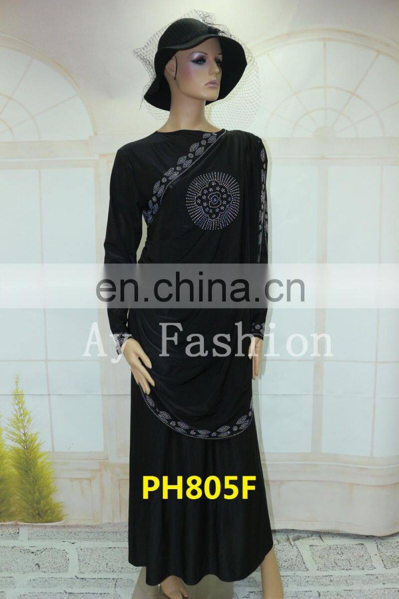 Islamic clothing 100%polyester fabric material muslim arab thobe thawb robe abaya