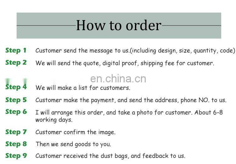 custom gold logo drawstring pouch bags dust bag with two strings