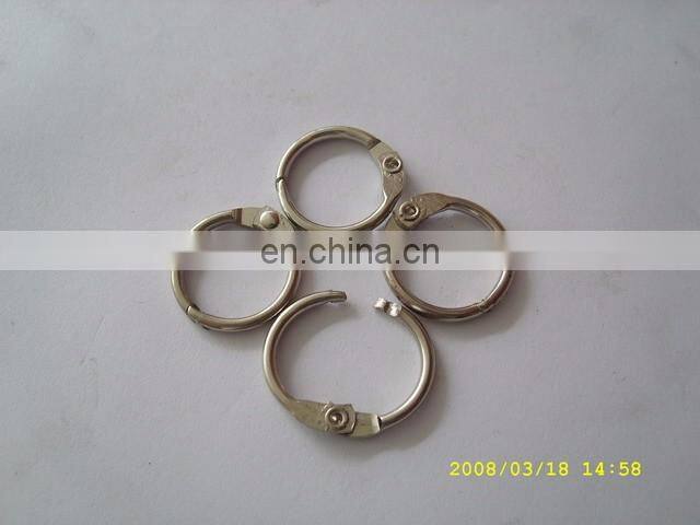 Wholesale metal opening keyring/metal spring closing rings for bag part accessories