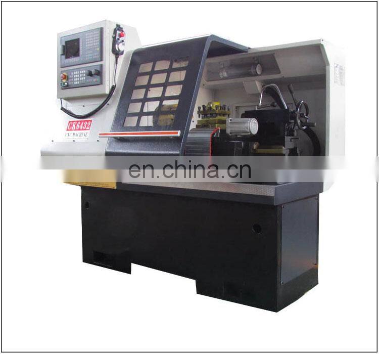 CK6432 CNC small horizontal china lathe machine for metal with servo motor