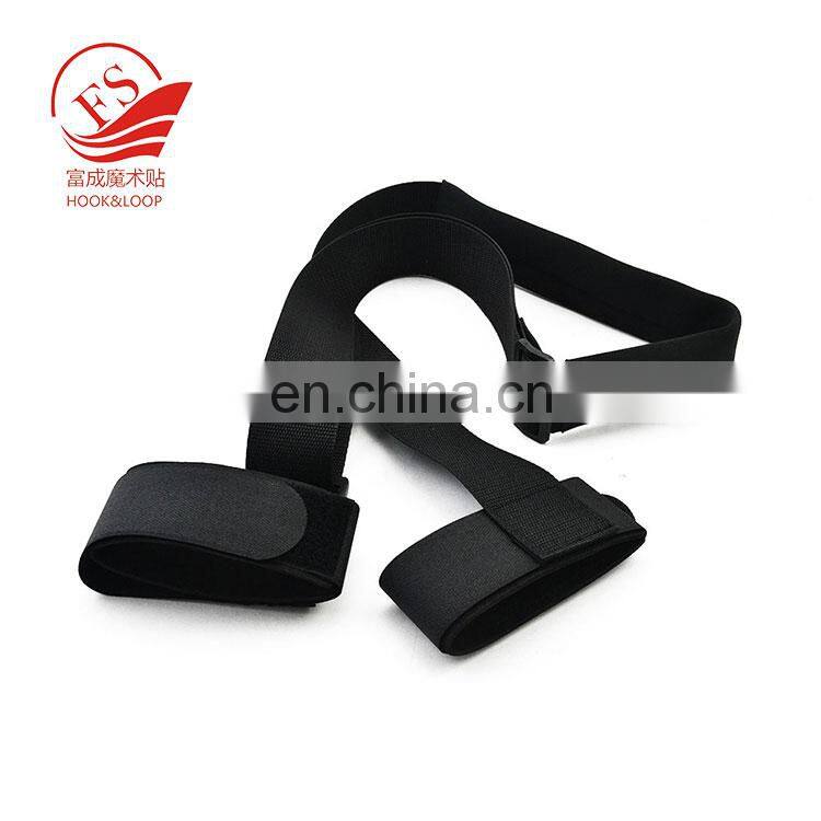 Adjustable neoprene Hook and Loop Strap Ski Carrier with buckle adjustment