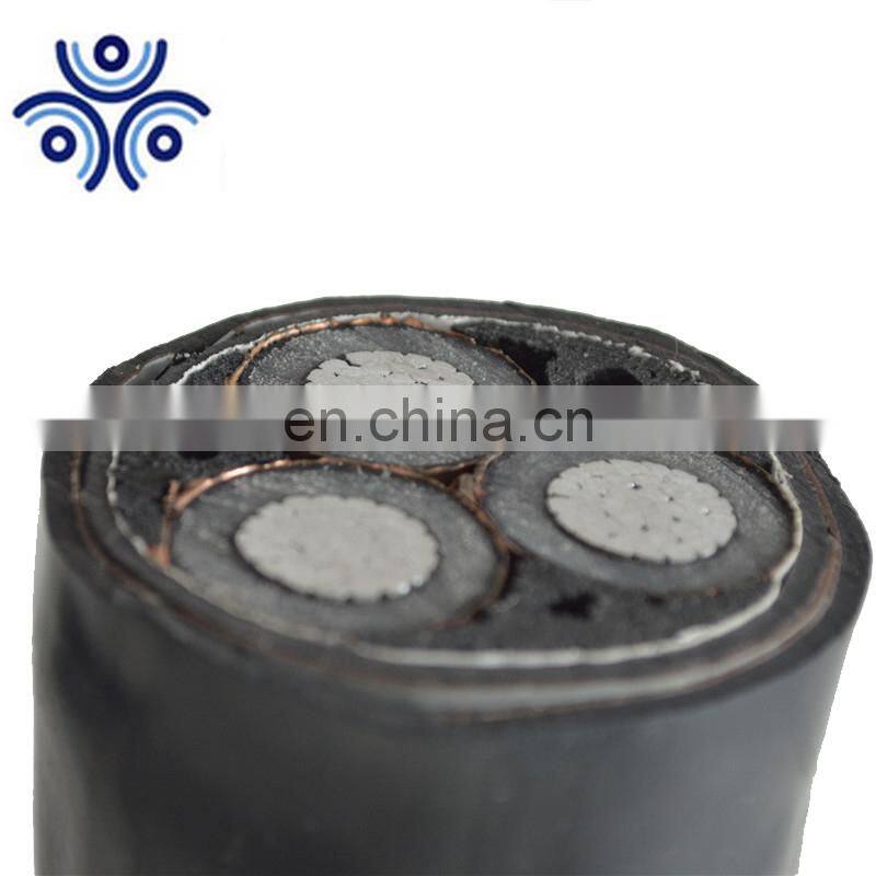 single core copper xlpe insulated aluminum wire armored 11kv 185mm2 power cable
