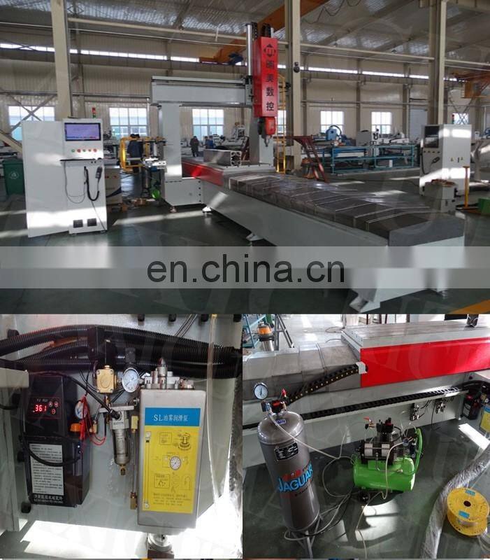 Heavy gantry type 5 Axis cnc milling machine for aliminum and UPVC price