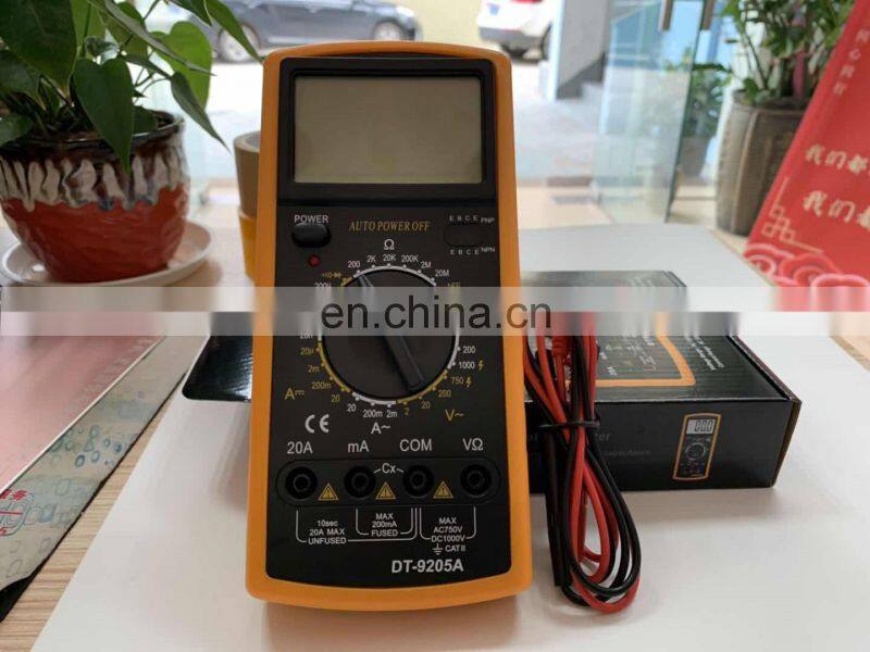 DT 9205A Multimeter AC DC 1000V LCD Display Low Price Digital Multimeters Automatic Voltage in Multimetro