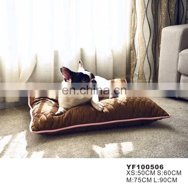 Made In China Superior Quality Premium Plush Brown Dog Bed Wholesale