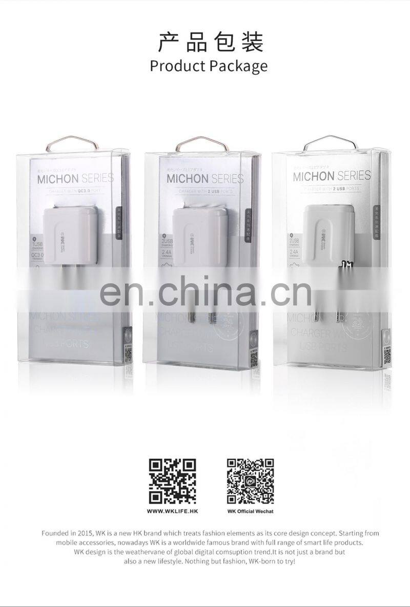 European Standard Data Cable and Charging Head EU Plug Set , 2.4A Charger with 2 USB Ports