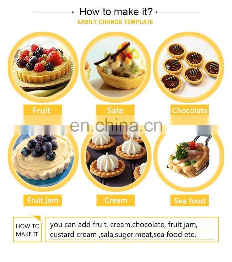 bakery machines egg tart baking machinery, fluted tartlet shells machine