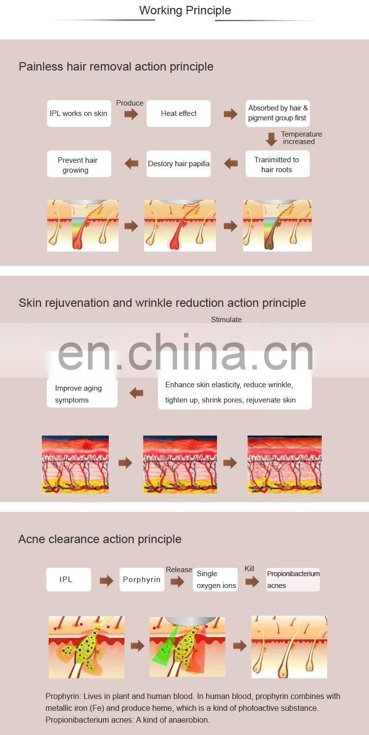 2019 deess GP586 hair replacement technology laser for pimples treatmenthair removal machine mini ipl hair removal machine