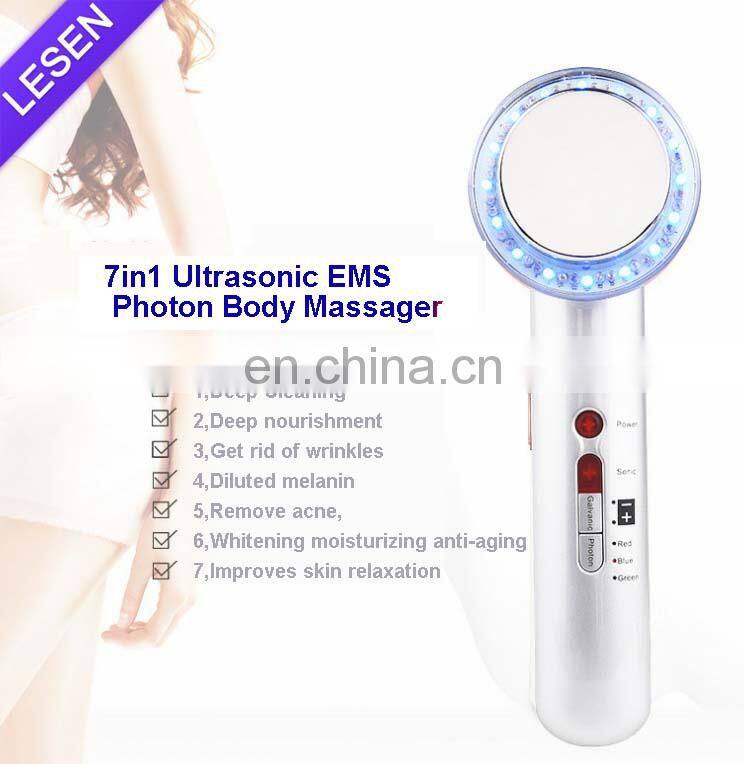 7 in 1 Weight Loss Body Slim Heat Therapy Electric Massager Ultrasonic Cavitation Fat Cellulite Lipo Toner Slimming Machine