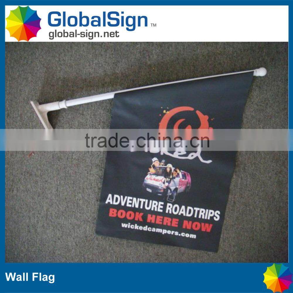 Indoor or Outdoor Wall Mounted Flags for Advertising