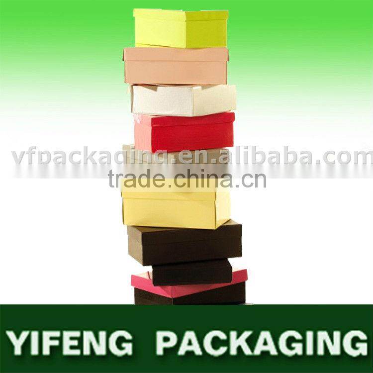cheap plain cardboard shoe box wholesale