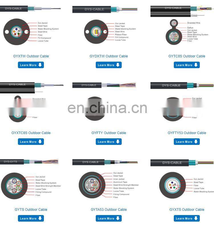 12~288 Cores Singlemode G652D GCYFTY Duct Micro Air Blown Fiber Optic Cable
