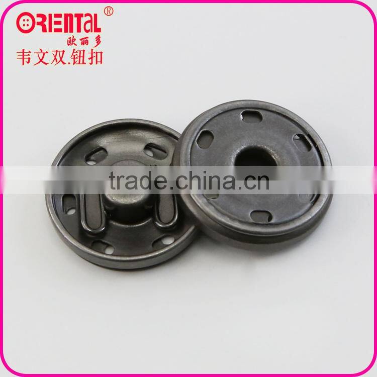 round shape metal sewing snap buttons in gun