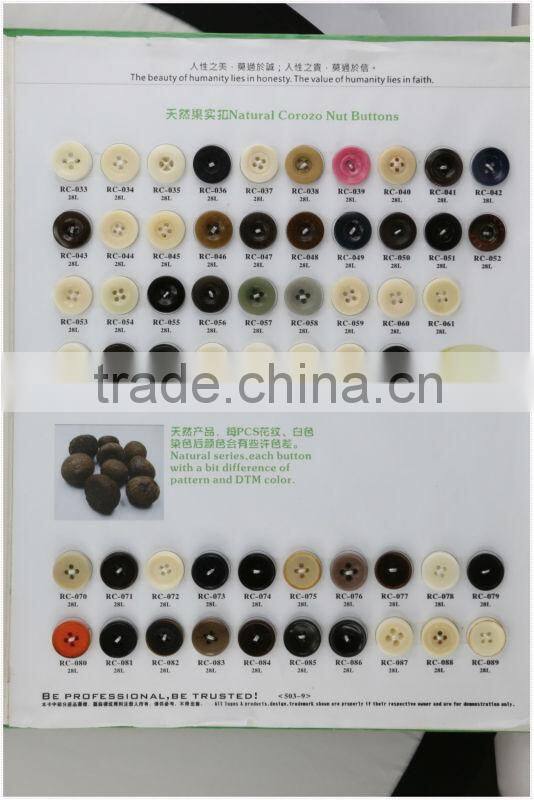 bowl shaped dyeable real corozo button