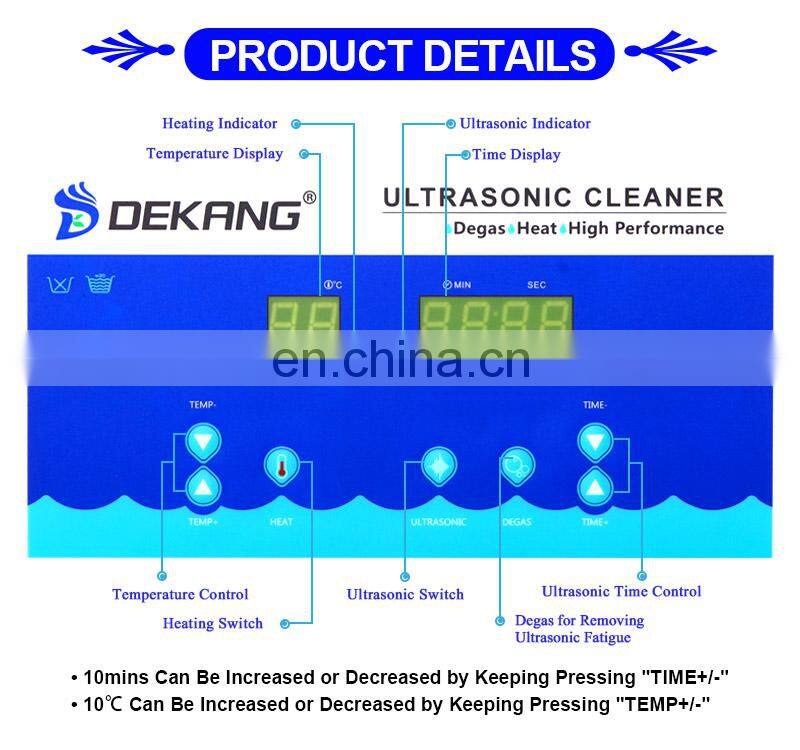 4.5L Digital 28khz 40khz ultrasonic machine with degas function for jewelry market