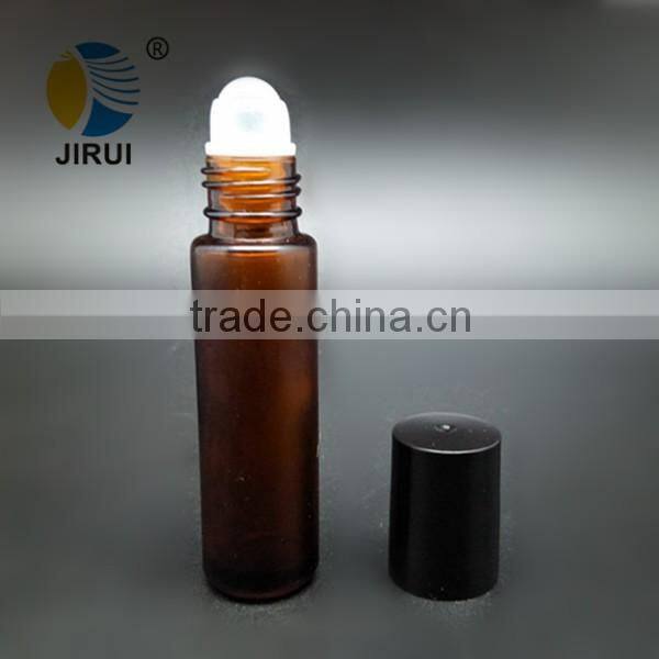 10ml Frosted amber glass roll on bottle