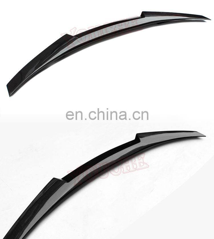 M4 style carbon fiber rear trunk spoiler wing for BMW 4 series F32 rear lip spoiler 2 door coupe 2014-2018