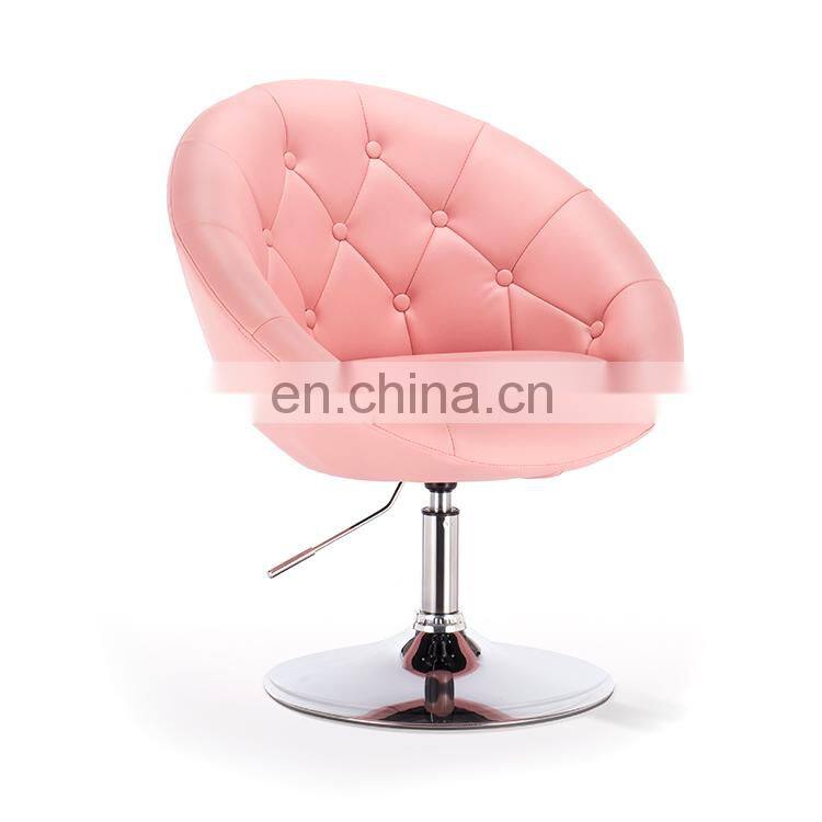 PU Leather Hotel High Back Chrome Legs Accent Chairs Lounge Chair