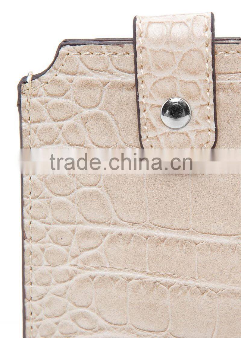 high quality handmade crocodile leather phone case with edge coats and small flap custom logo phone sleeve for iphone