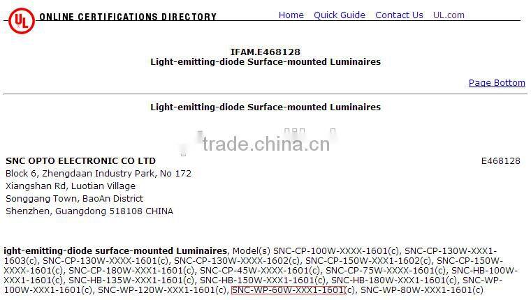 SNC manufacturer factory price new design IP65 LUMILEDS UL cUL certified LED Wall Pack light 60W 5 years warranty