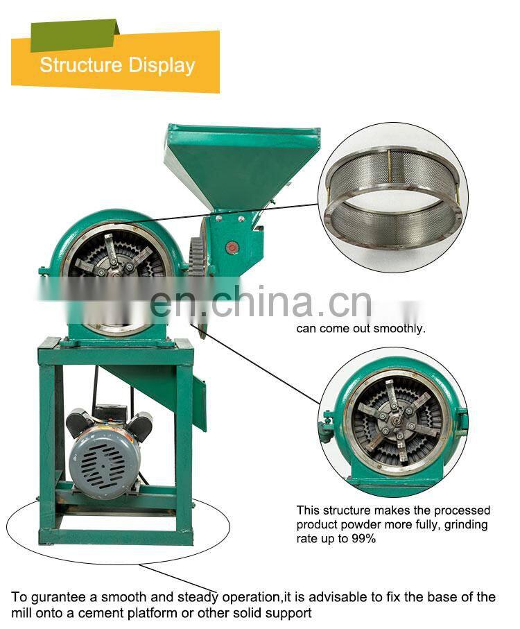small mini factory direct sale Wheat Flour Mill/Wheat Flour Mill Machine/Disk Mill Machine