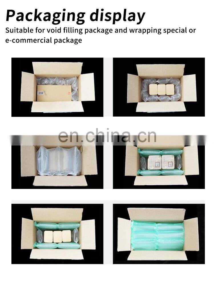 Easy Operation Plastic Film 18M/Min Industrial Air Bubble Filling Cushion Protective Packaging Pillow Making Foam Machine