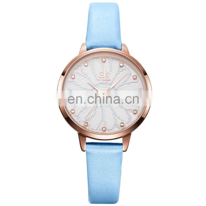 SHENGKE Women Wrist Watch K8058 Young Girls Fancy Watches Wholesale Chinese Handwatch Multi Color Student Watch