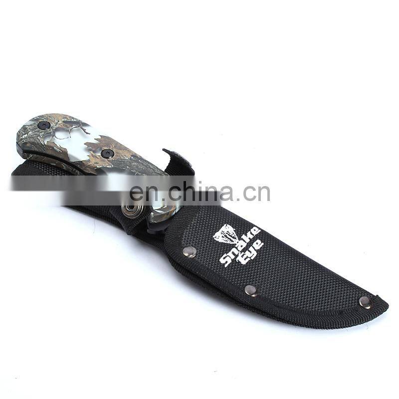 high quality wholesale stainless steel blade survival fixed blade knife for outdoor camping hiking hunting rescu