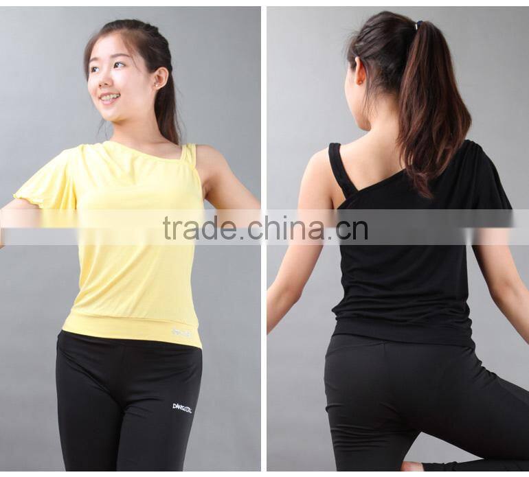 WE01054 Short Sleeve Dance Top, dance crop top, Ballet Costumes for Sale