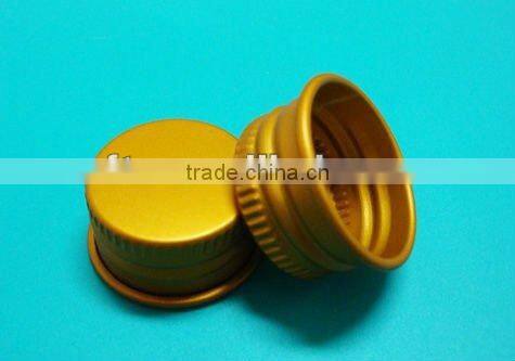 Aluminum cap with a ring