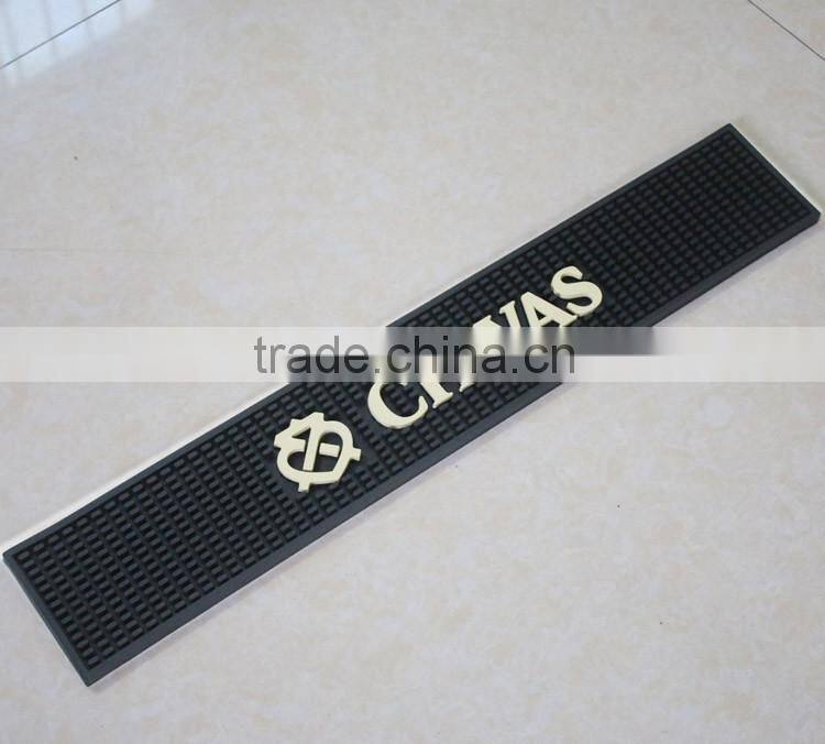 hot selling custom logo high quality durable PVC bar mat
