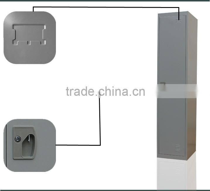 Modern Appearance Bedroom Furniture Single Door Metal Wardrobe Cabinets