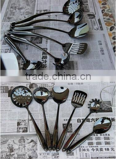 6 piece new colling tool black utensil set
