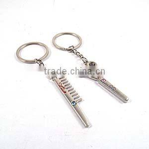 Comb and scissor couple Keychain, alloy Couple forver Keychain