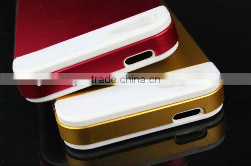 For IPhone5 Power Case ,Aluminum Flip Cover External Backup Battery Power Case for IPhone5 5s