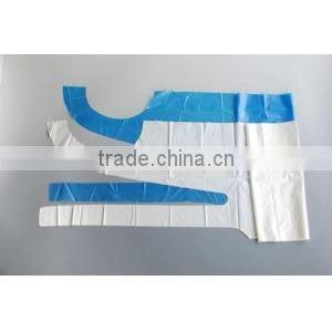 PE apron disposable plastic apron household protective aprons HDPE LDPE white blue