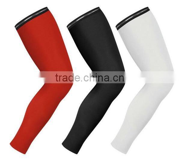 black compression bicycle leg warmer