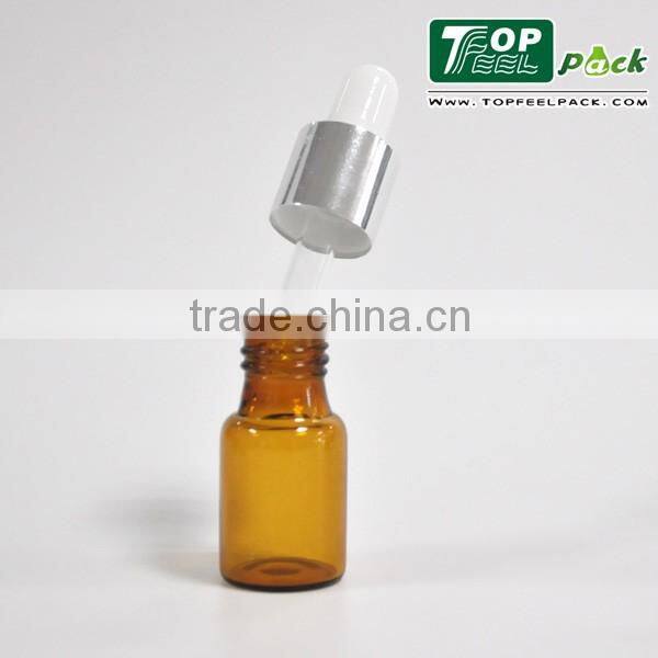 10ml Amber Glass Bottle with Dropper for Liquid/Amber Essential Oil Bottle