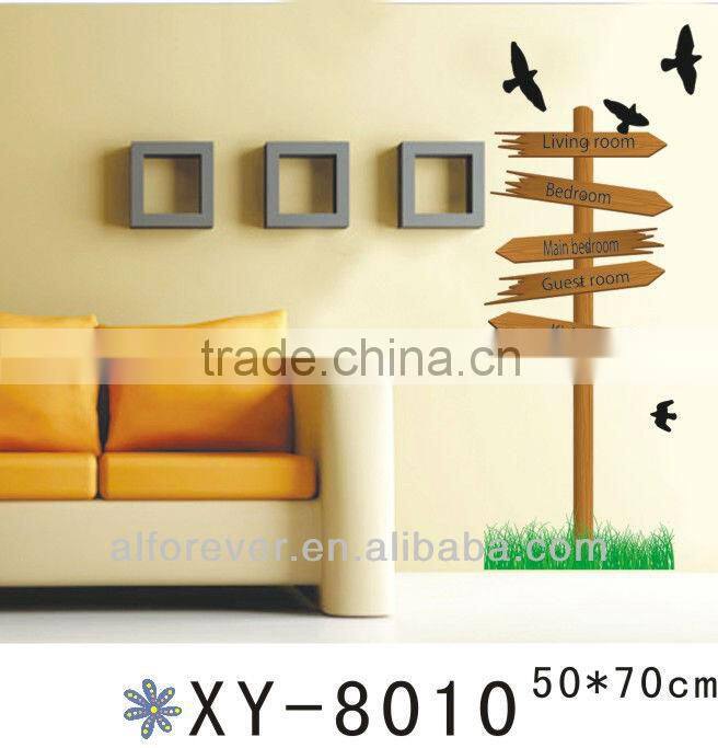 Guidepost Wall Decor in house,PVC wall sticker