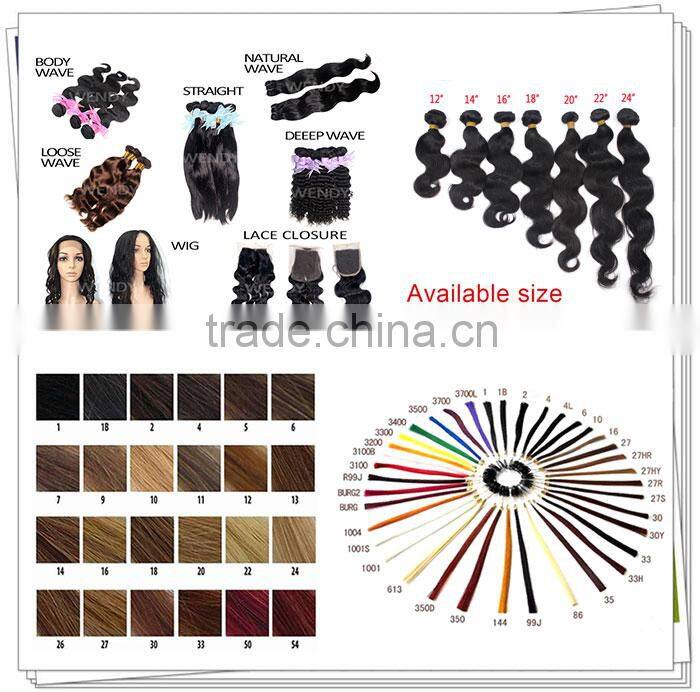 wendy hair product 5a grade virgin sillky straight many color available u tip hair extension