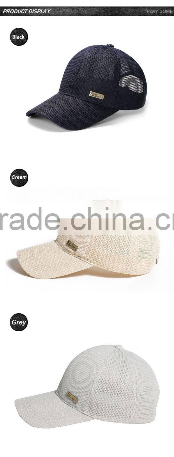 Cap promotional custom high quality breathable black cap